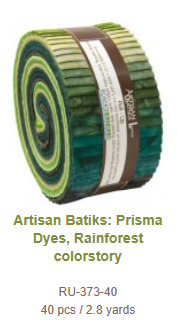 Batik 2.5" strips Roll-Ups (Jelly Roll)