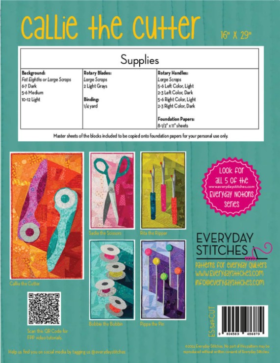 Callie the Cutter- Foundation Paper Piecing