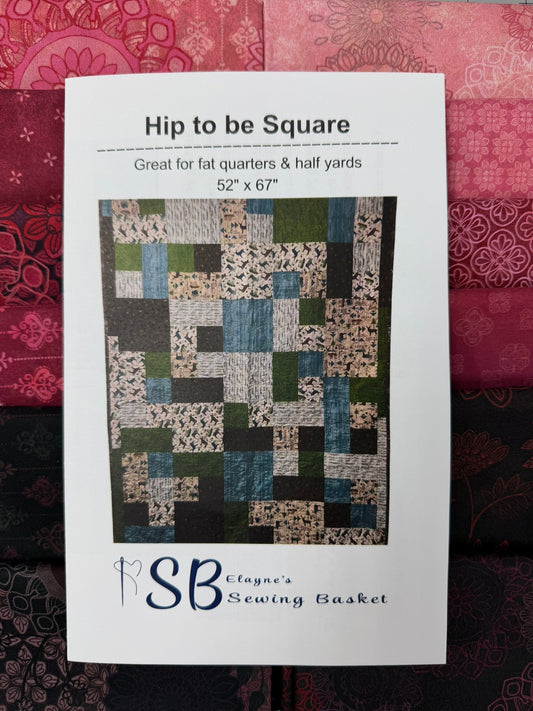 Hip to Be Square Quilt Kit: Operetta fabric by Maywood Studio