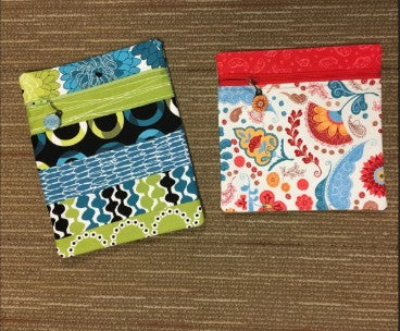 Simple Lined Zippy Pouch- Downloadable