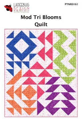 Mod Tri Blooms Quilt Kit and Pattern by LadeeBug Designs