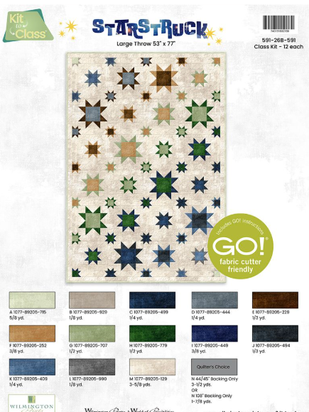 Starstruck Large Throw Sized Quilt Kit