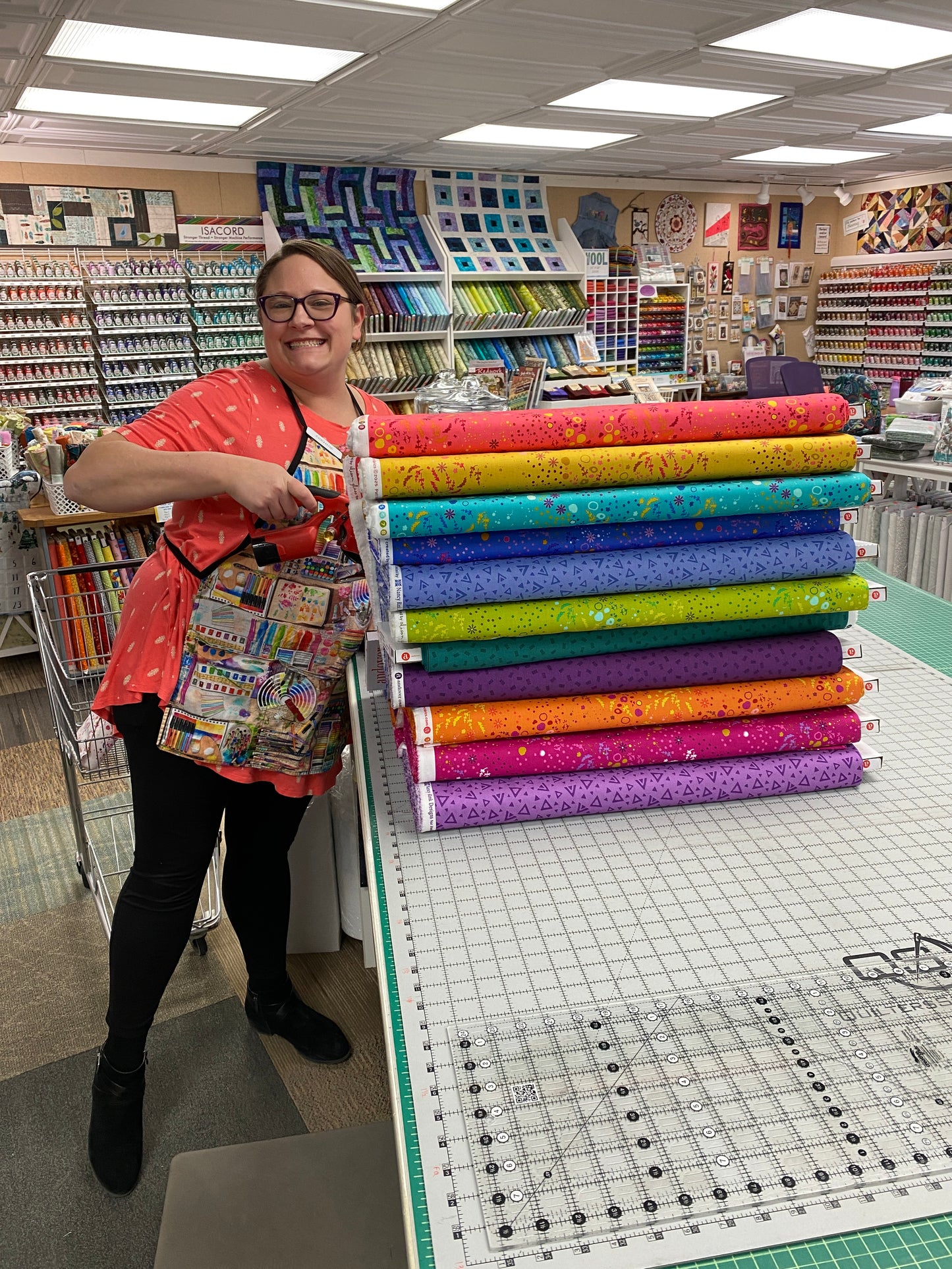 7 Fat Quarter bundle - Sun Prints by Allison Glass