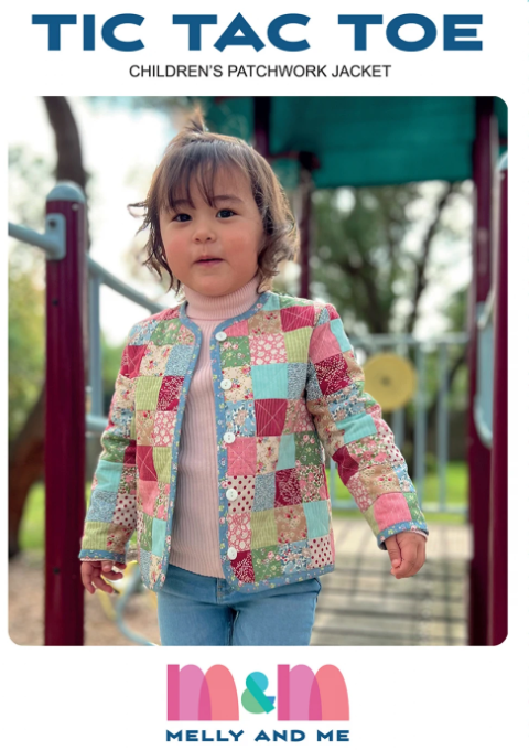 Tic Tac Toe Children's patchwork jacket pattern