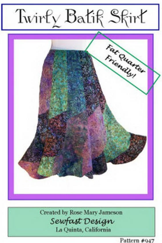 Twirly Skirt Pattern - made with fat quarters!