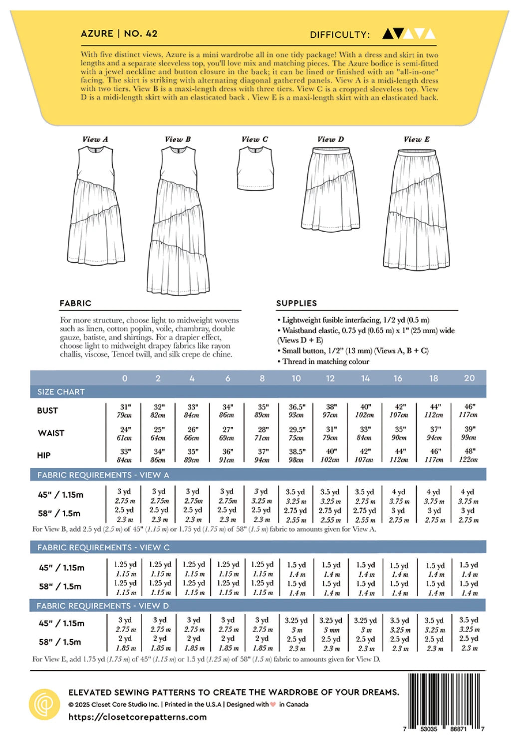 Azure Dress Top and Skirt