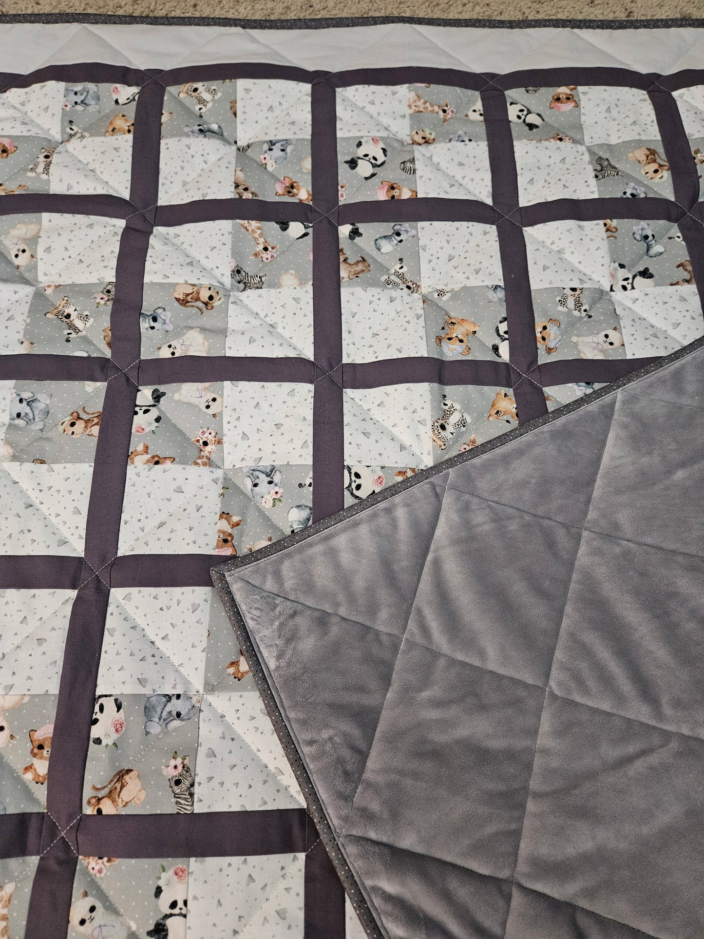 Baby Jungle Animals Quilt Kit - It's darling!