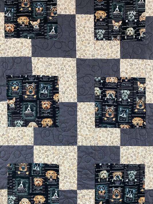 Town Square Quilt pattern - 47" X 62" - uses 3 yards