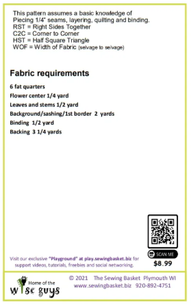 Mix Six - Feel the Power of the Flower throw sized quilt