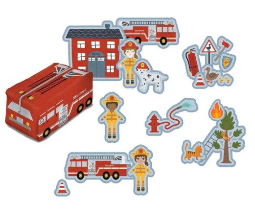 Riley Blake - It Takes A Village Felt Panel, medical, firefighters, police