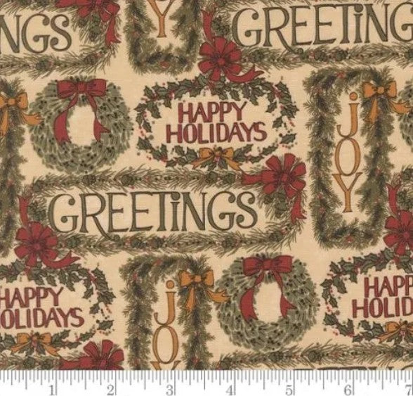 6 Fat Quarters -A Vintage Christmas by Kansas Troubles Quilters
