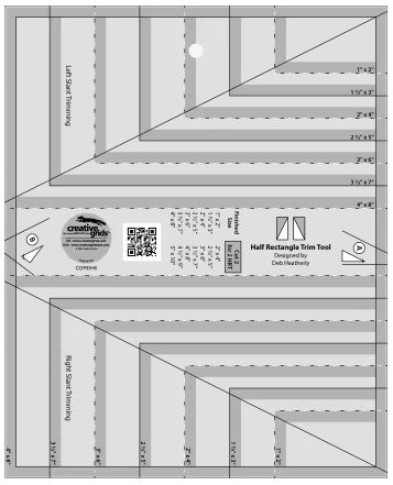 Half Rectangle Trim Tool Ruler