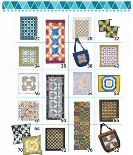 Pineapple Play Book of quilts and projects using pineapple quilt blocks.