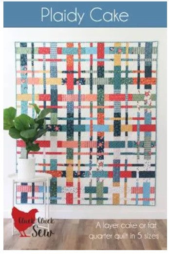 Plaidy Cake Quilt Pattern by Cluck Cluck Sew - 5 quilt sizes baby quilt to king size
