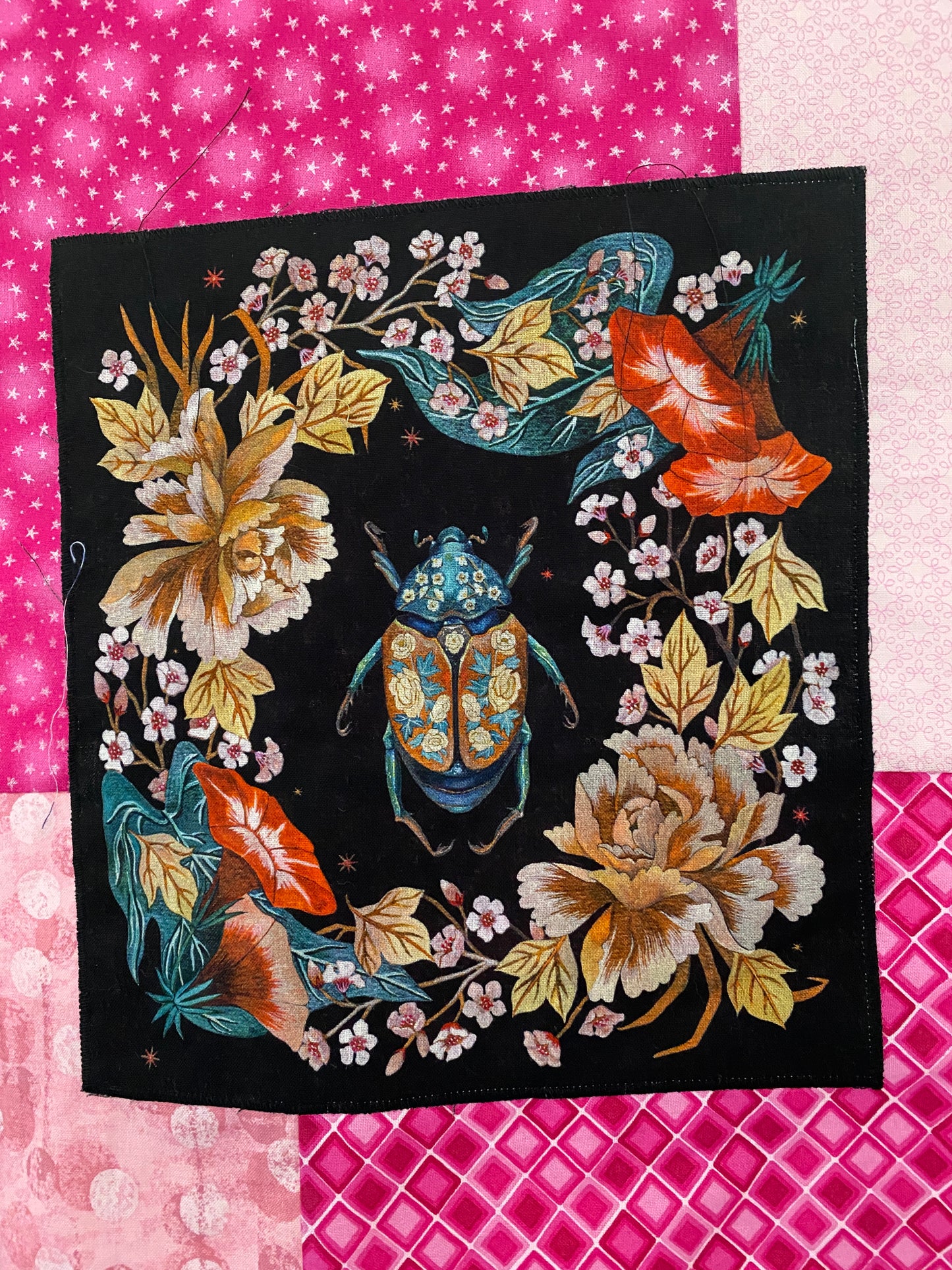 Nocturnal Creatures fabric panel