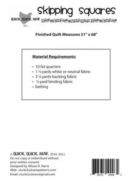 Tim Holtz orange palette quilt kit including the Skipping Squares pattern - 51" x 68"