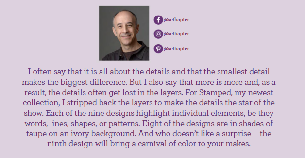 Stamped by Seth Apter - 6 Fat Quarters