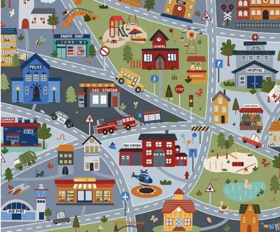 It takes a village - car mat panel