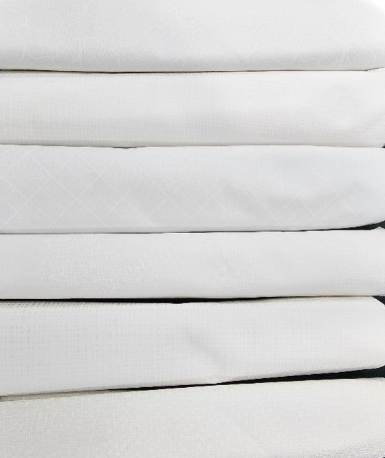 Simply 6 - Half Yard Bundle: White on White 2