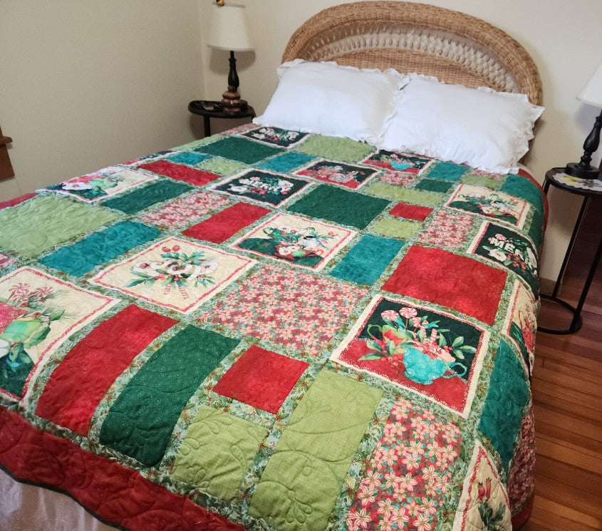 When placemats become a queen sized quilt!