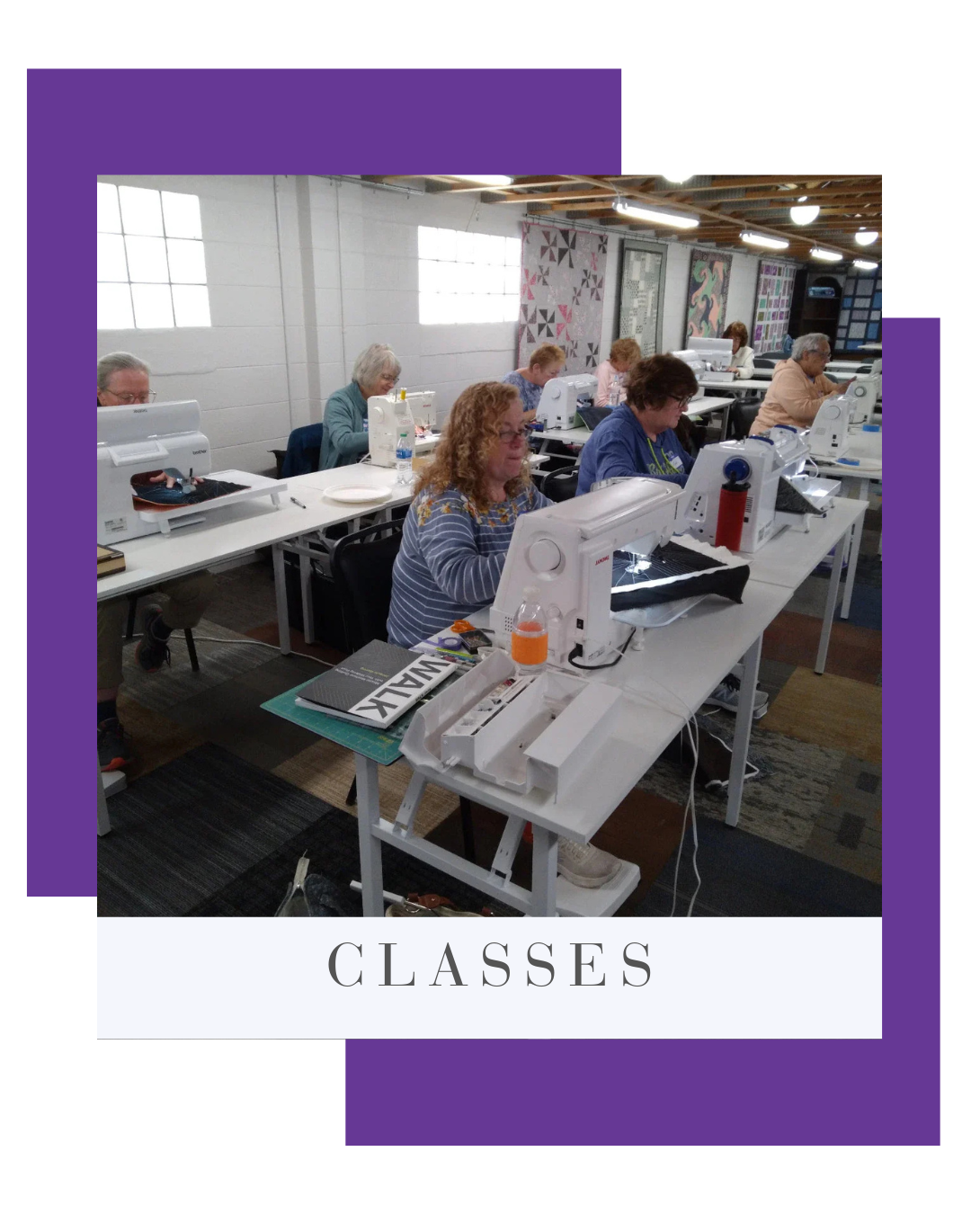 Classes In Shop, Online & Open Sew
