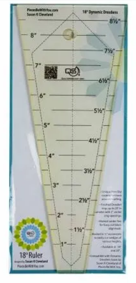 18 Degree Dresden Ruler by Quilters Select - 2 sizes & a Coordinating Book are available!