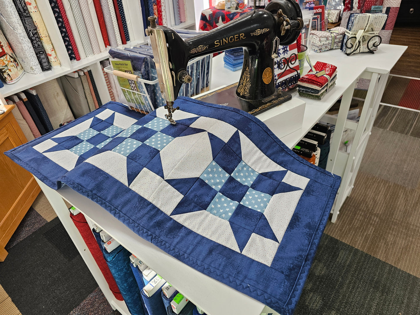 Nine Patch Star Table runner kit