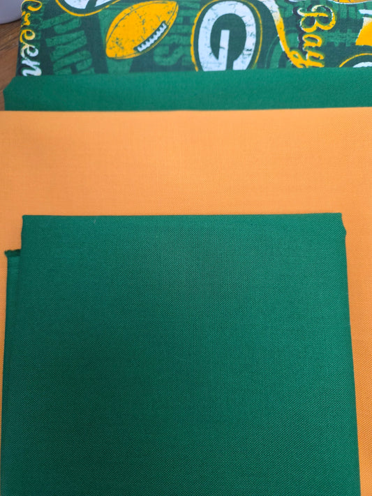Green Bay Packers Quilt Kit  from the Intertwine pattern 56" x 70"
