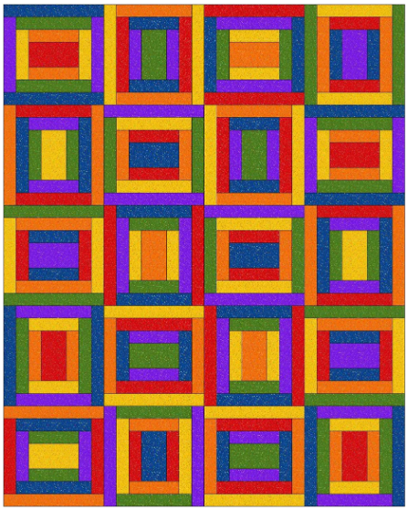 County Courthouses Quilt Pattern - downloadable