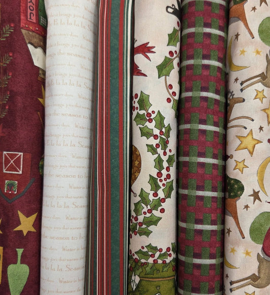 Simply 6 - Half Yard Bundle: Christmas