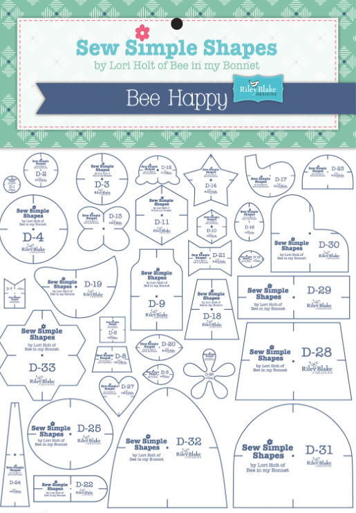 Bee Happy Applique' Template set