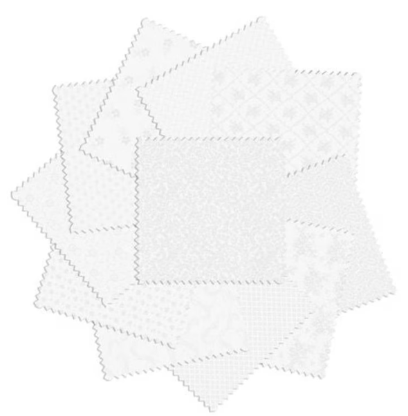 Charm Pack - Benartex White on White