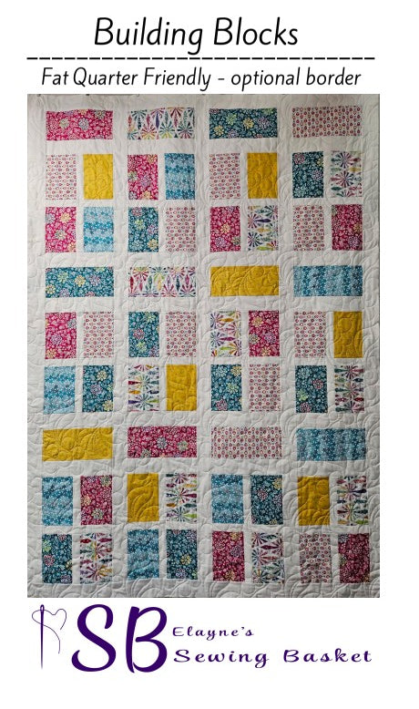 Building Blocks Pattern - Fat Quarter Friendly!