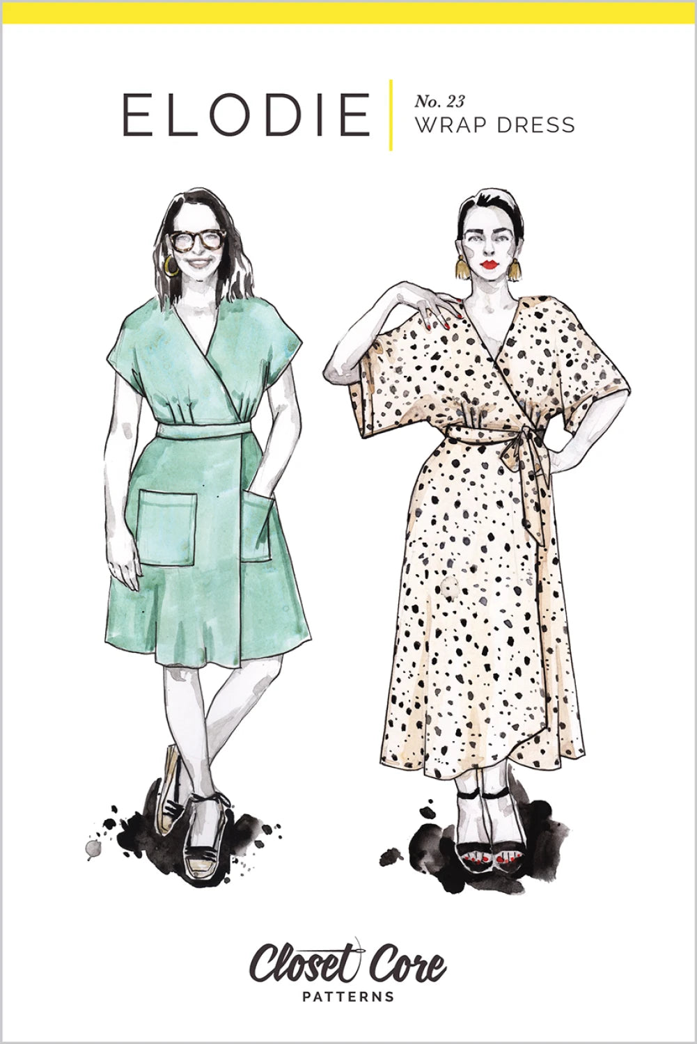 Elodie Wrap Dress - Closet Core Patterns