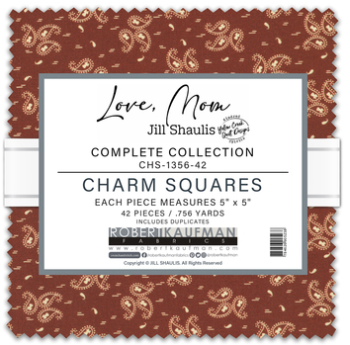 Love, Mom by Robert Kaufman Fabrics - 5" squares
