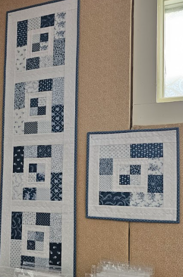 Charming You Runner and Trivet kit Blue