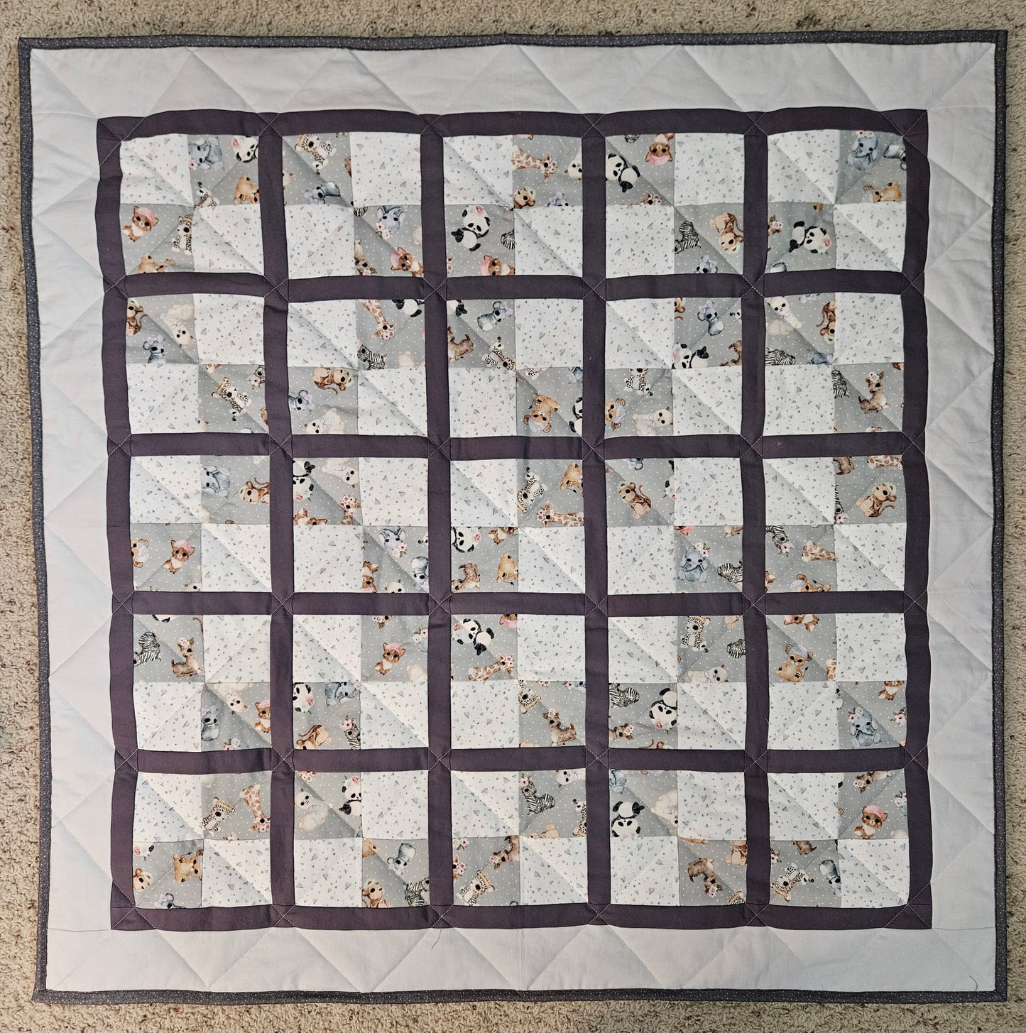 Baby Jungle Animals Quilt Kit - It's darling!