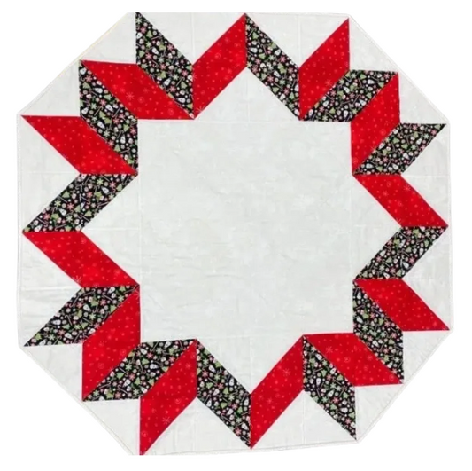 Christmas Tree Skirt Star - 48" x 48" Use it for a topper or cut a hole and it's a tree skirt!