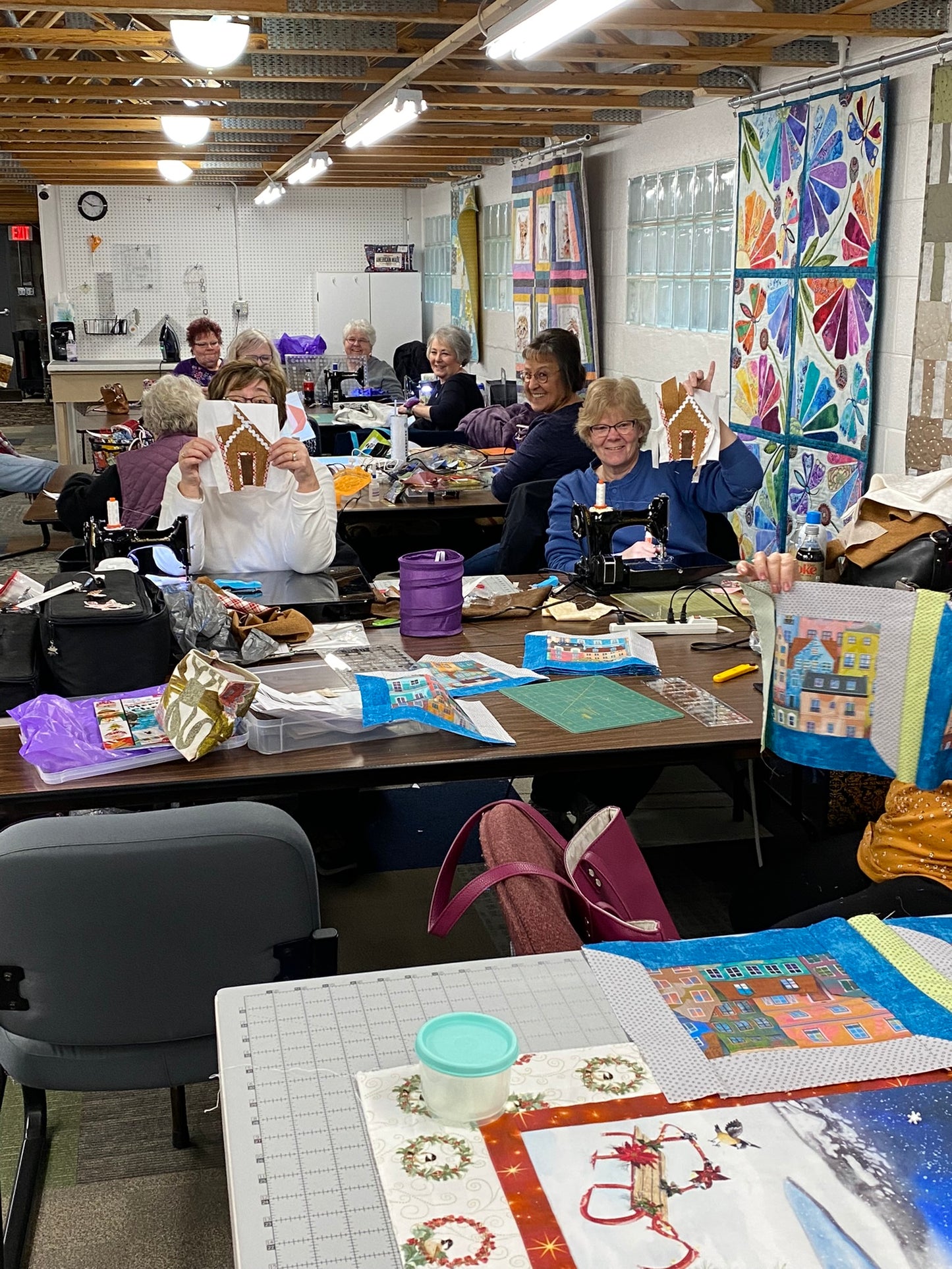 First Wednesday 10-12 or all day Open Sew - Feather weight and hand work.