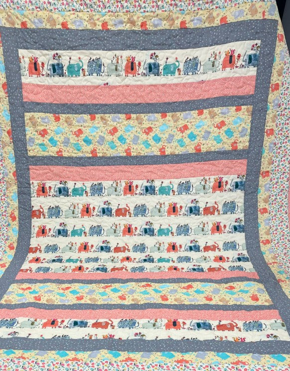 Elephant quilt kit - Sweet!