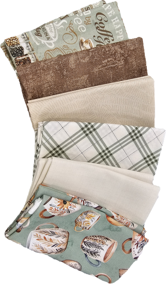 Fat Quarter Bundle Coffee Fabrics