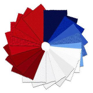 I've Got Hue Babe - Red, White, and Blue 10" squares
