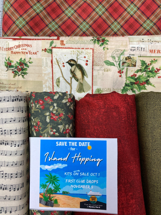 Vintage Collage Holiday Island Hopping Mystery Kit