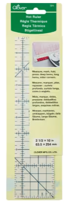 Hot Ruler by Clover - Great for pressing edges under on hems and more!