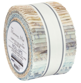 Artisan Batiks Morning Mist fabric - 2.5" strips