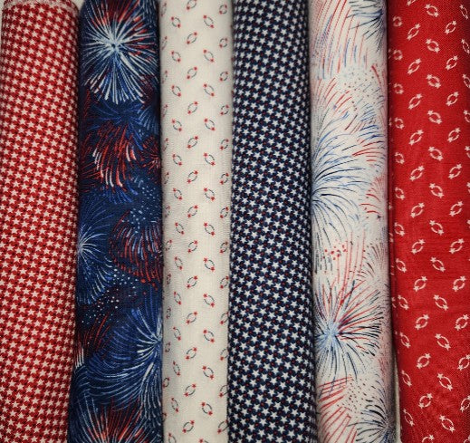 Simply 6 - Half Yard Bundle: Fourth of July