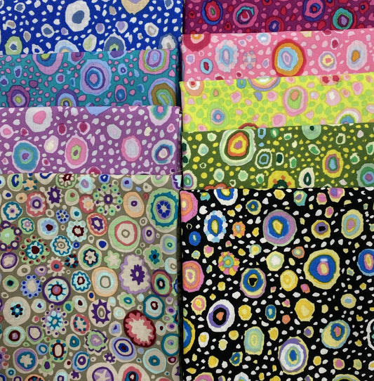 9 Fat Quarters - Kaffe Fassett: Roman Glass