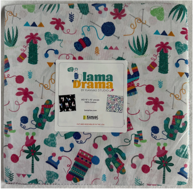 Lama Drama by Kanvas Studios - 10" squares
