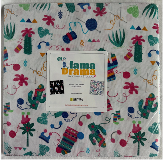 Lama Drama by Kanvas Studios - 10" squares