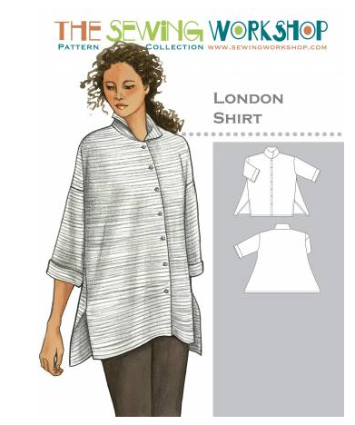 London Shirt pattern by Sewing Workshop - Multi Size - great pattern for beginning clothing sewists